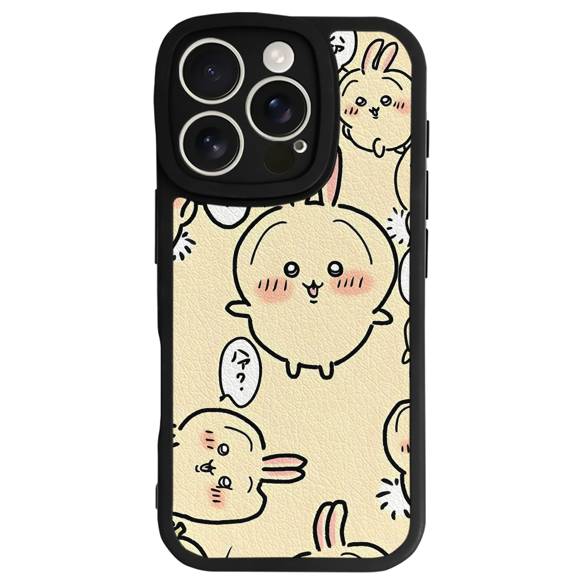 （画像用） ちいかわ Chii-kawa 【iPhone 16シリーズ対応】シリコンスマホケース（レザー調） 材質：シリコン